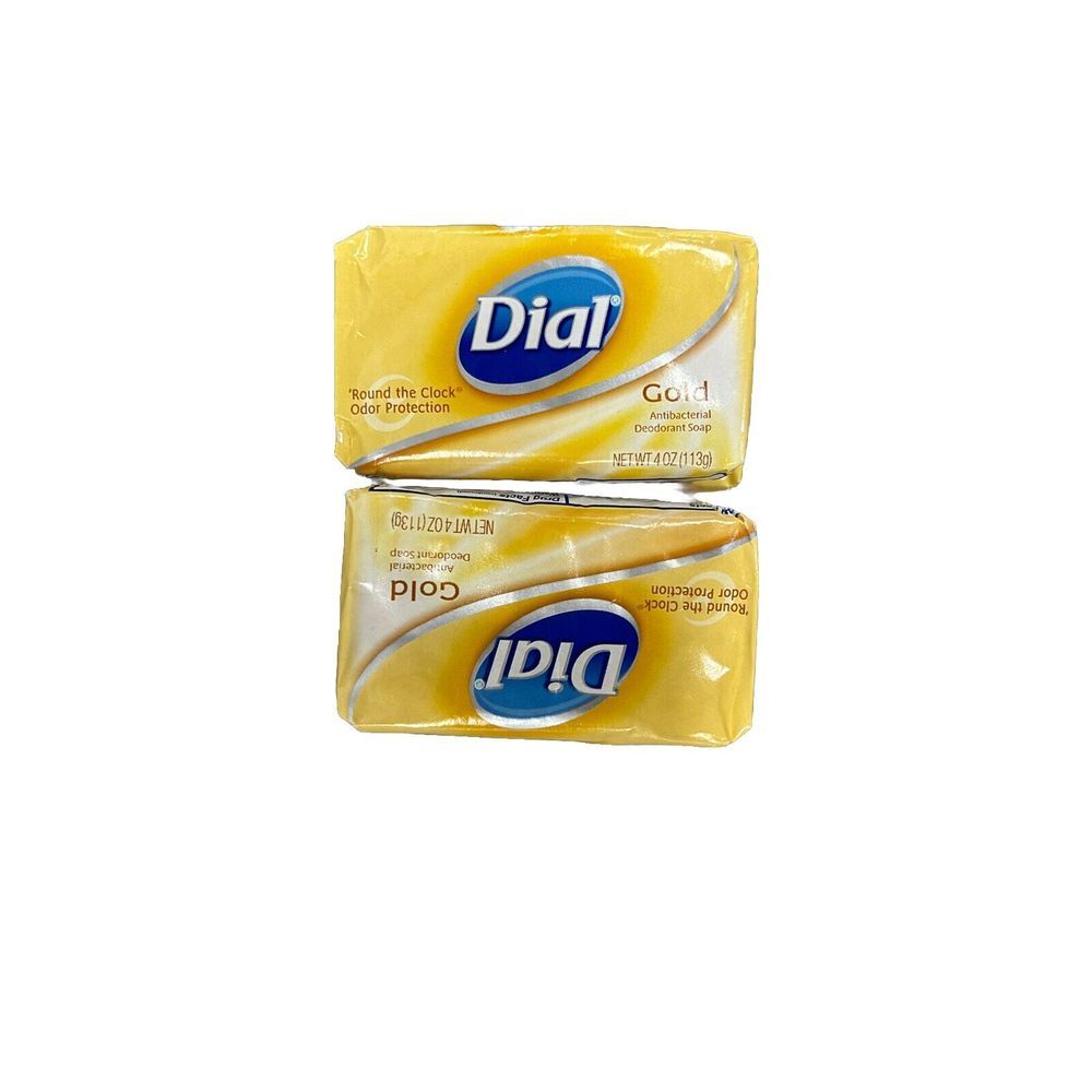 Dial Antibacterial Deodorant‎ Gold Bar Soap - 4oz~~8 Sealed